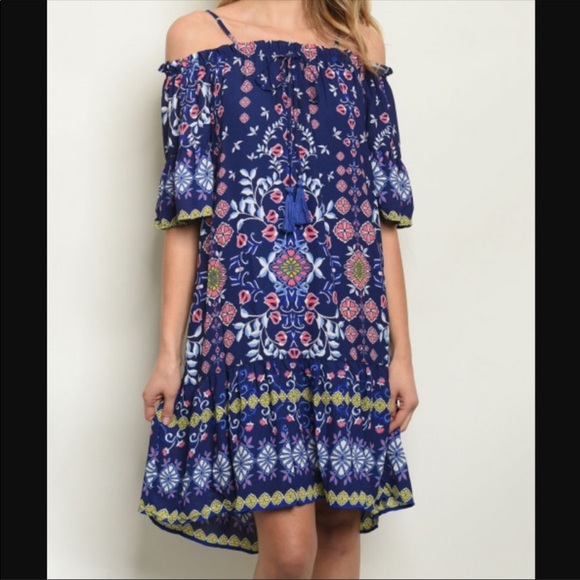 Ark /& Co Womens Boho-Print Dress